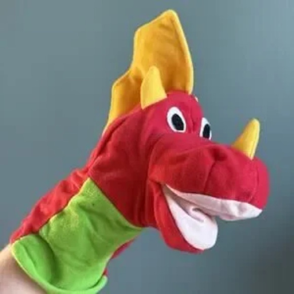 Colorful Dinosaur Hand Puppet
